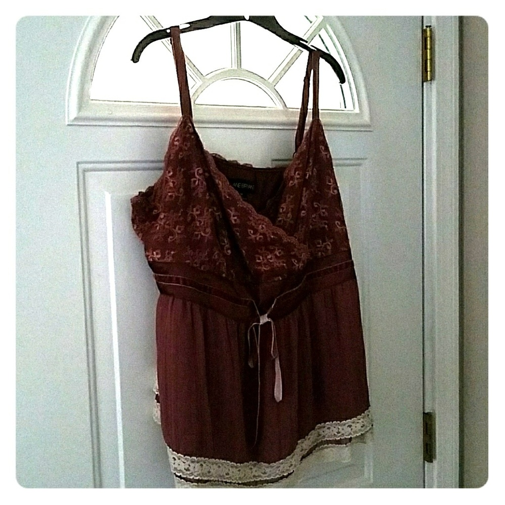 Lane Bryant Strappy Camisole Lace Top
